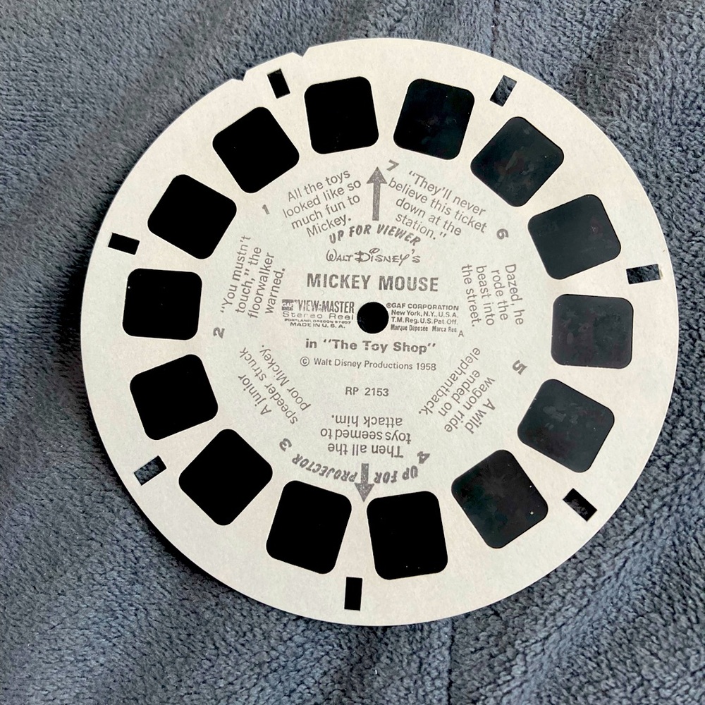 Disney View Master MICKEY MOUSE reel
